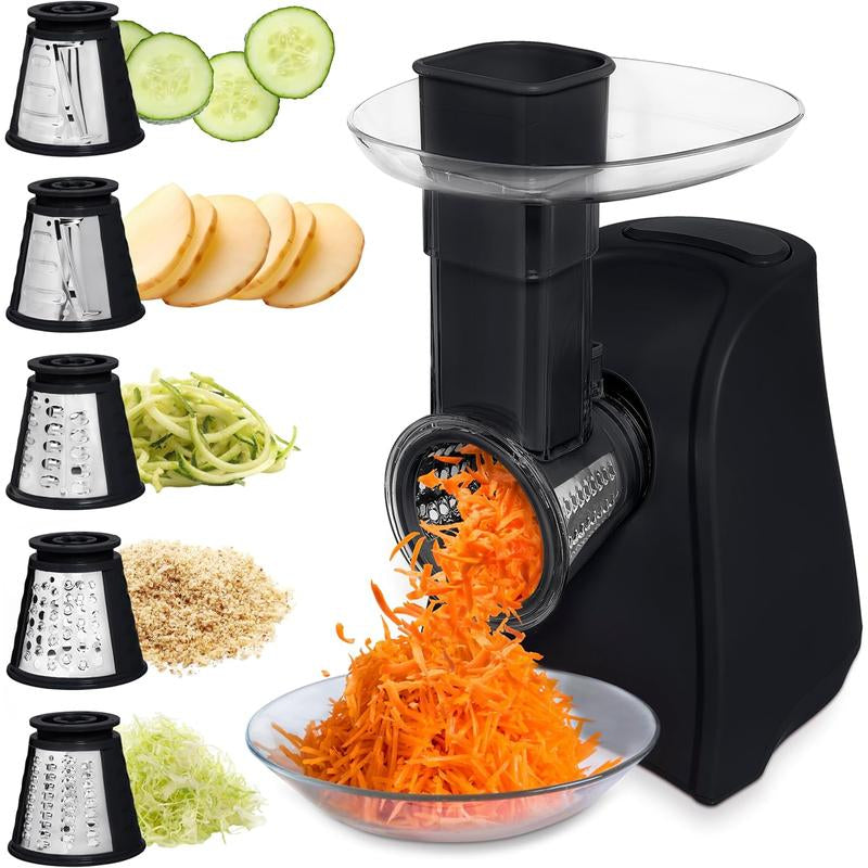 Revolutionize Your Meal Prep with the COOK with COLOR 5-In-1 Electric Slicer – The Ultimate Food Prep Machine for Effortless Cooking!