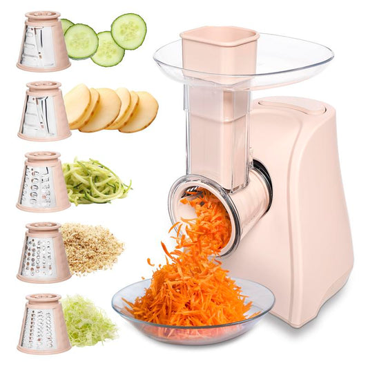 Revolutionize Your Meal Prep with the COOK with COLOR 5-In-1 Electric Slicer – The Ultimate Food Prep Machine for Effortless Cooking!