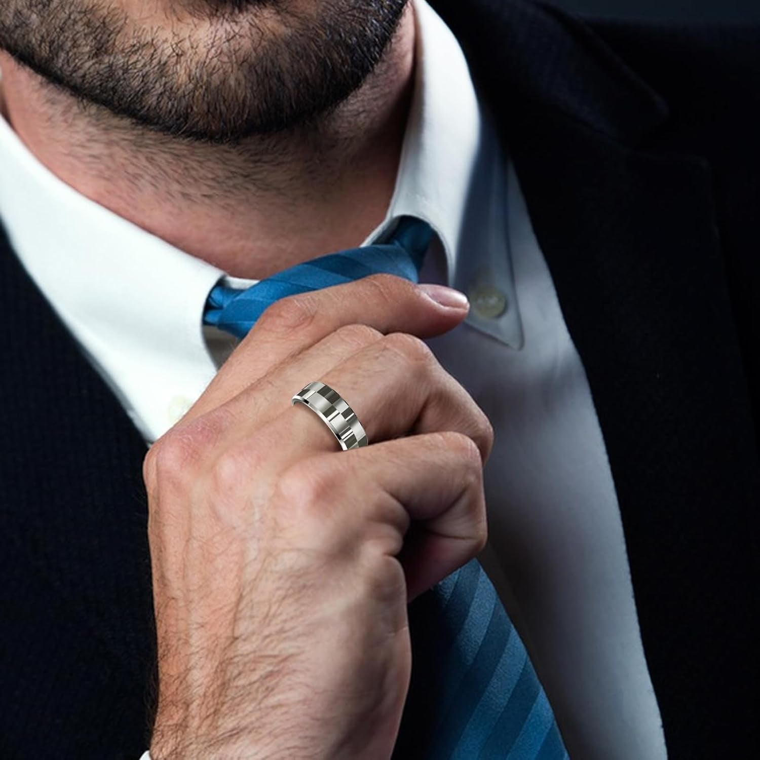 Revolutionary Smart Ring Health Tracker - Your Stylish Companion for Sleep, Activity Monitoring, and Heart Rate with Air Gestures - Waterproof Design with 7-Day Battery Life for iOS and Android in Sleek Silver