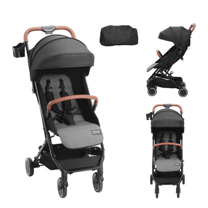VEVOR Versatile Baby Stroller: Comfortable Adjustable Backrest, Lightweight Design, and Convenient One-Hand Folding for Active Families